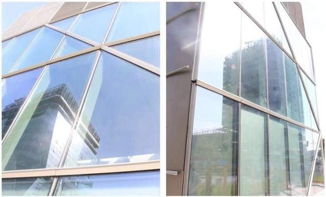 钻石晶体形态在阳光映射下格外璀璨，临港创晶科技中心建筑幕墙安装完毕