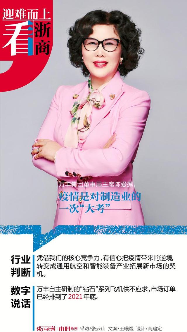 迎难而上看浙商⑩｜陈爱莲：万丰钻石飞机供不应求，万丰智能装备逆势飞扬