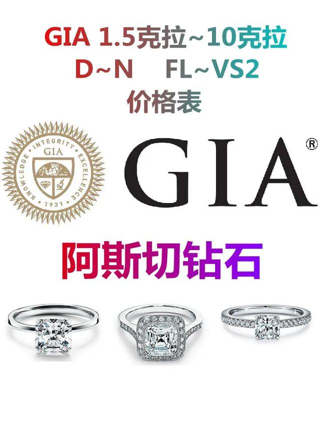 GIA 1.5克拉~10克拉阿斯切钻石价格 杭州 北京