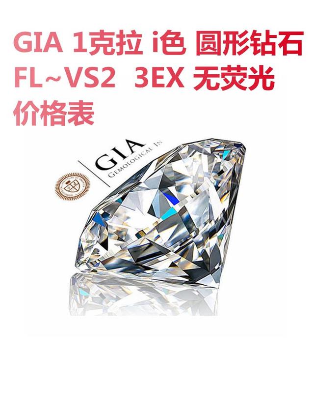 GIA 1克拉i色圆形钻石价格 北京，上海，杭州，广州，深圳